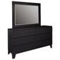 Loft District Metrica 6 Drawer Dresser and Mirror in Softwelle Lava, , large