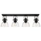 Golden Lighting Hines 4-Light Semi-Flush in Matte Black, , large