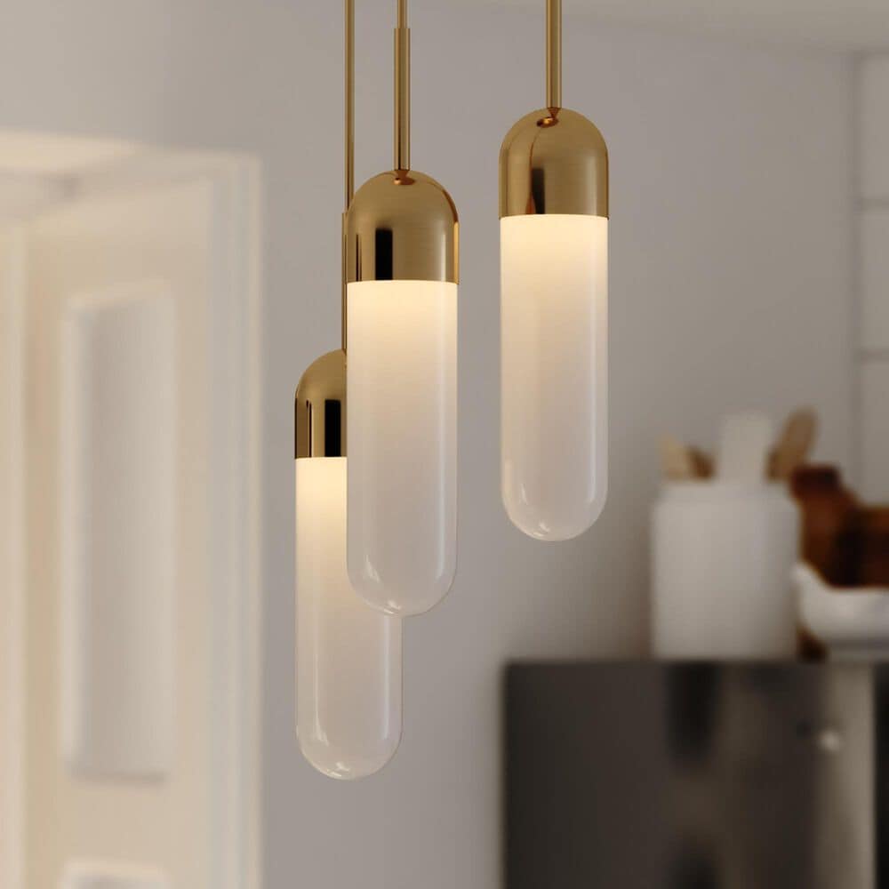 Vaxcel International Co. Ltd. Thalia 3-Light Pendant in Antique Gold, , large