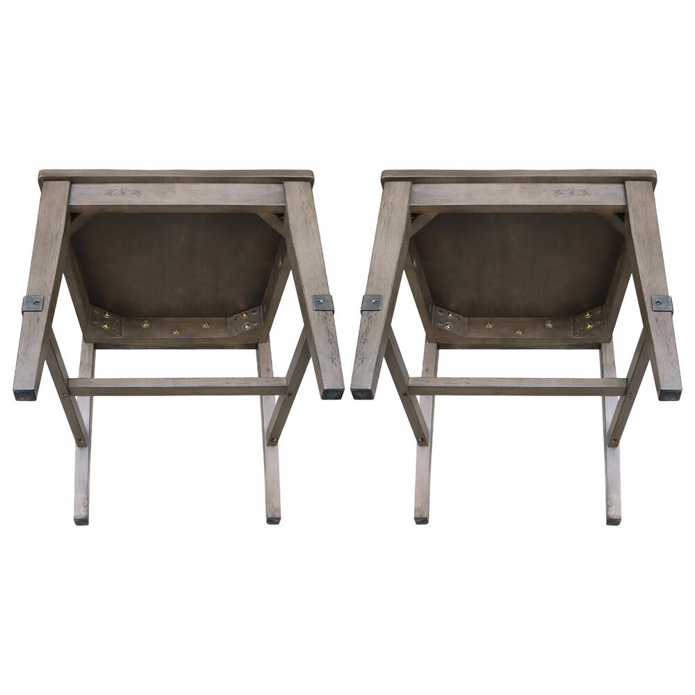 International Concepts Farmhouse Chic Side Chair in Brindle &#40;Set of 2&#41;, , large