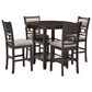 Ashley Langwest 5-Piece Counter Height Dining Set in Cherry Brown, , large