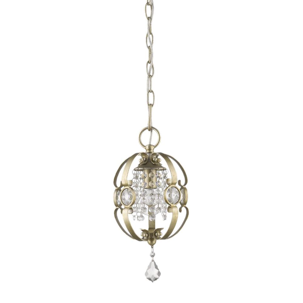 Golden Lighting Ella Mini Pendant in White Gold, , large