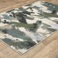 Oriental Weavers Tisdell TIS04 Blue and Green 5"3" x 7"6" Area Rug, , large