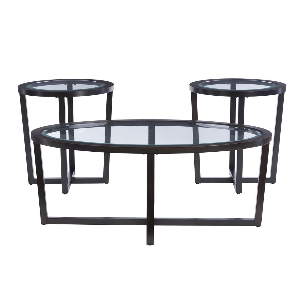 Linden Boulevard 3 Pack Tables in Brown Cherry, , large