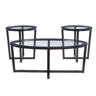 Linden Boulevard 3 Pack Tables in Brown Cherry, , large