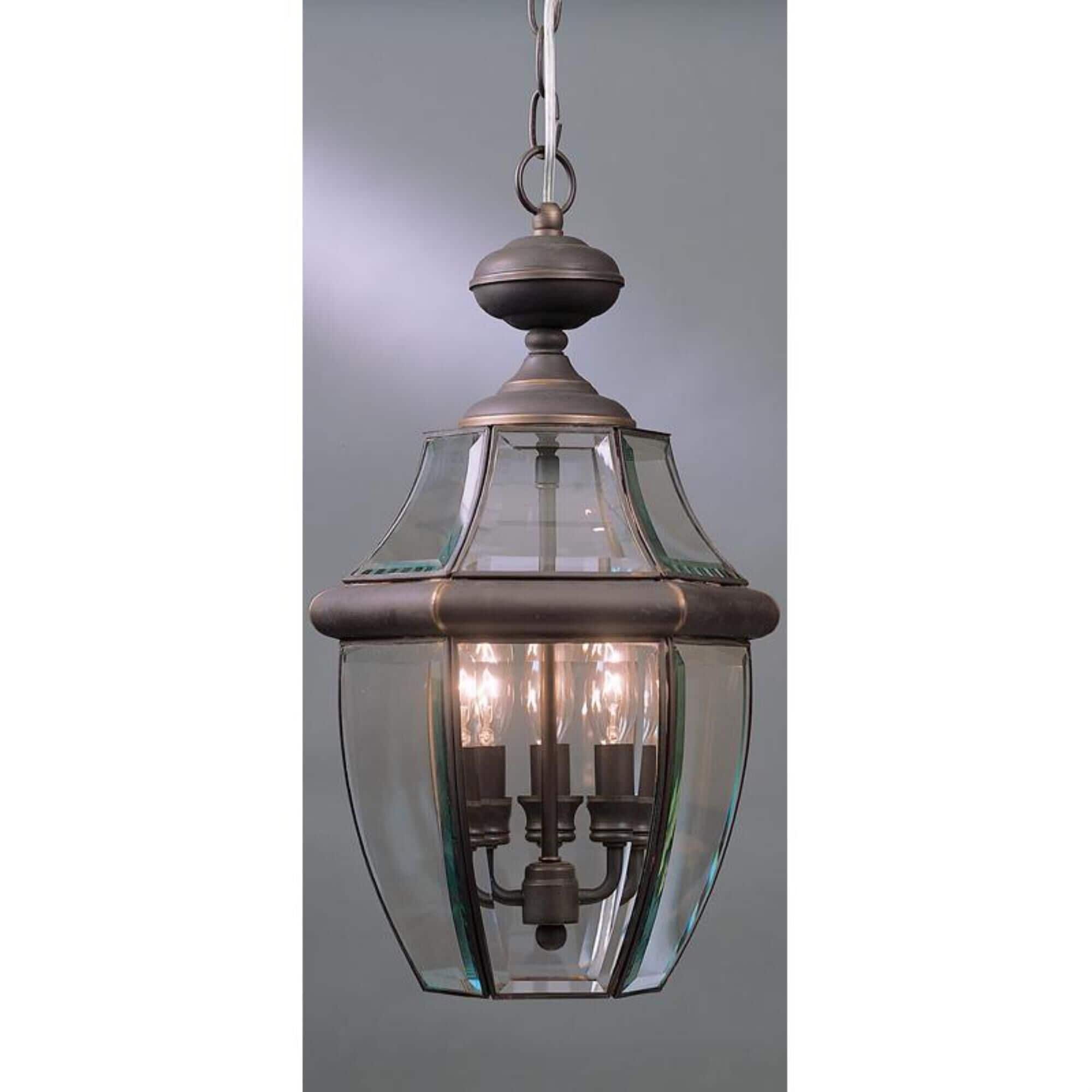 Quoizel Newbury 12.5 Wide Outdoor Hanging Lantern in Medici Bronze