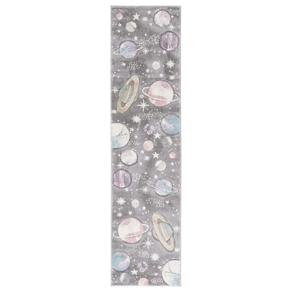 Safavieh Carousel 2"3" x 10" Grey and Lavender Kids Runner, , large