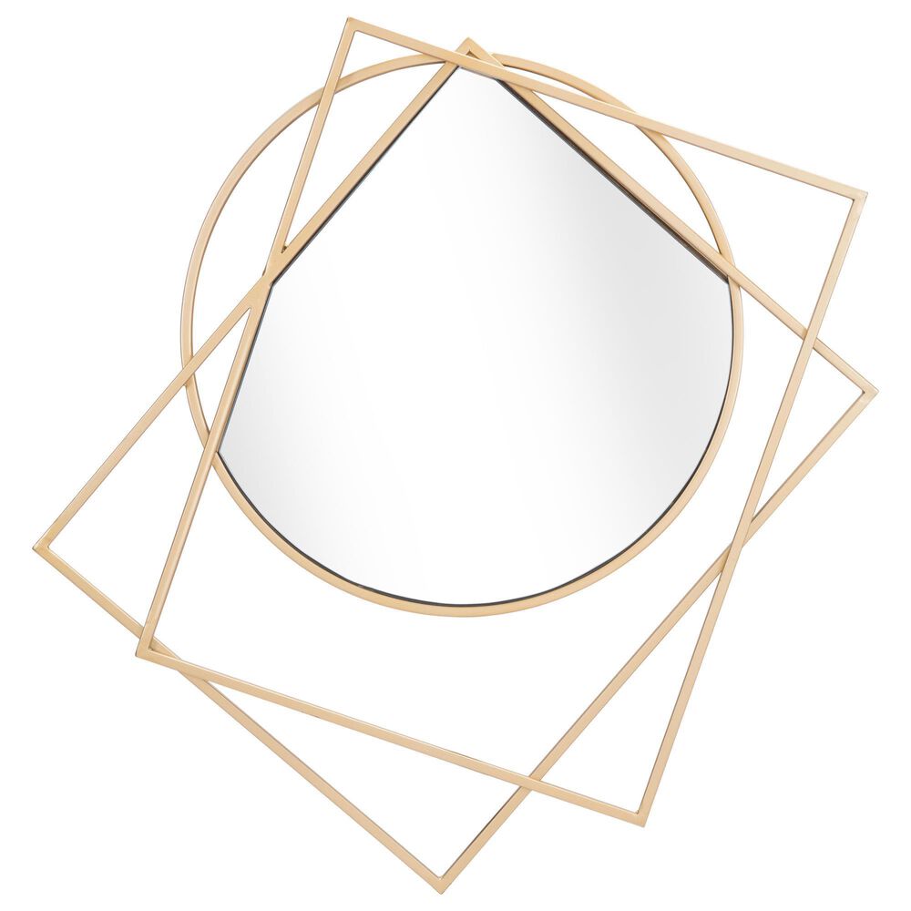 Zuo Modern Vertex Mirror in Gold, , large