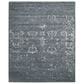 Nourison Silk Shadows 8"6" x 11"6" Blue and Stone Area Rug, , large