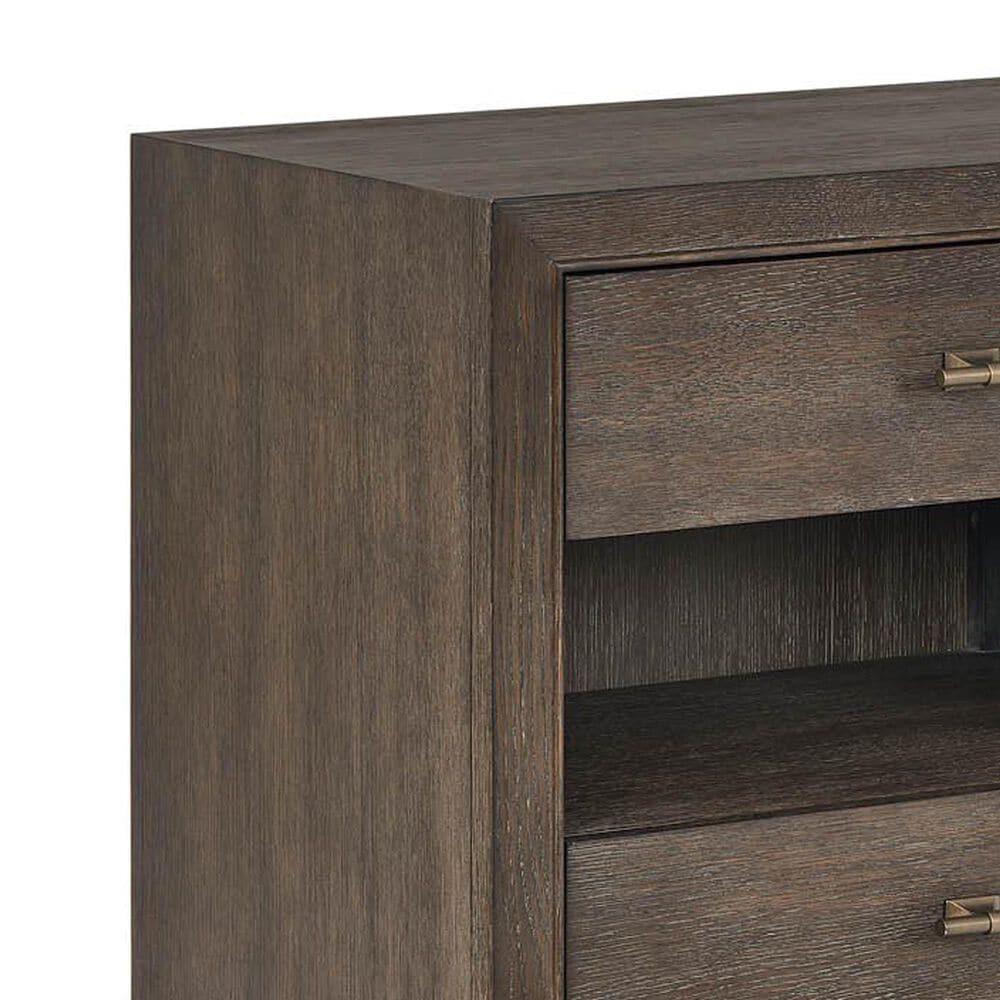 Furniture Worldwide Montclair Cocoa 2-Drawer Nightstand in Medium Brown, , large