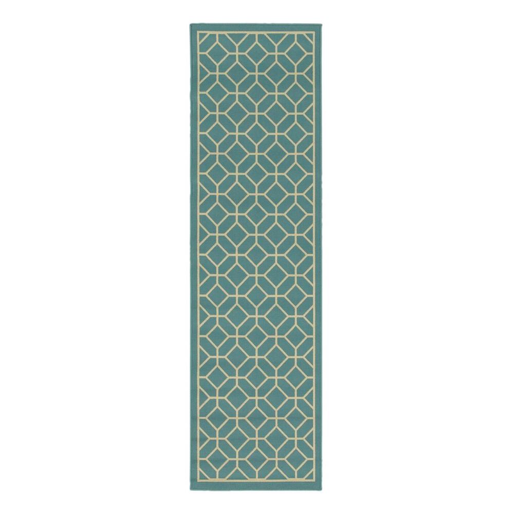 Oriental Weavers Riviera 4771E 2"3" x 7"6" Blue Runner, , large
