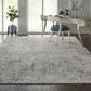 Nourison Rustic Textures 7"10" x 10"6" Ivory and Grey-Blue Area Rug, , large