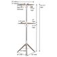 Household Essentials 2-Tier Tripod Clothes Drying Rack in Tan, , large