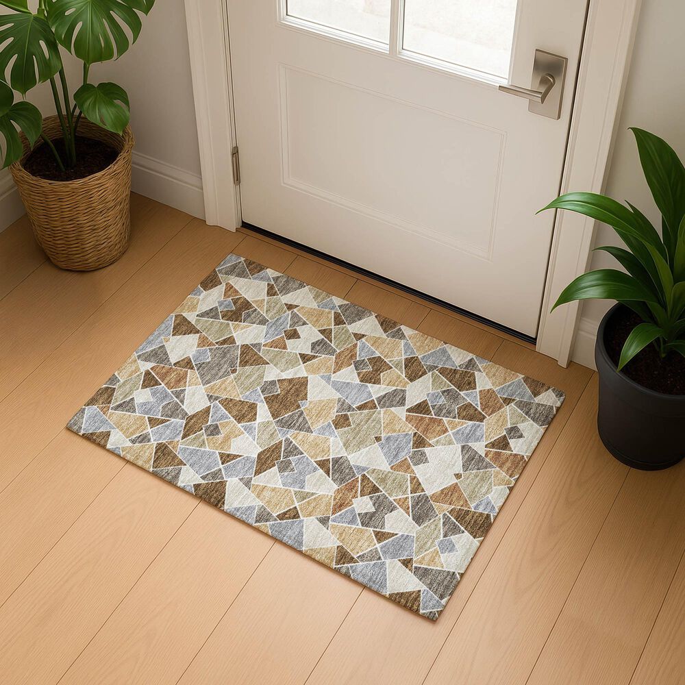 Dalyn Rug Company Kenner KN8 Chocolate 1'8" x 2'6" Area Rug, , large