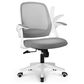 HOMLUX Swivel Ergonomic Office Chair with Flip Up Arms in Gray, , large