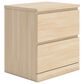 Ashley Onita 2-Drawer Nightstand in Natural, , large