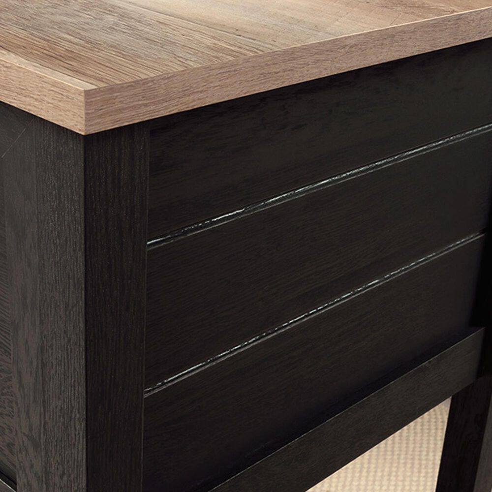 Sauder Cottage Road Double Pedestal Desk in Raven Oak and Lintel Oak, , large