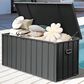 Hearth and Haven 190-Gallon Outdoor Storage Deck Box with Hydraulic Piston in Dark Gray, , large