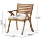 Hearth and Haven Hermosa 7-Piece Outdoor Dining Set with Cream Cushion in Teak, , large