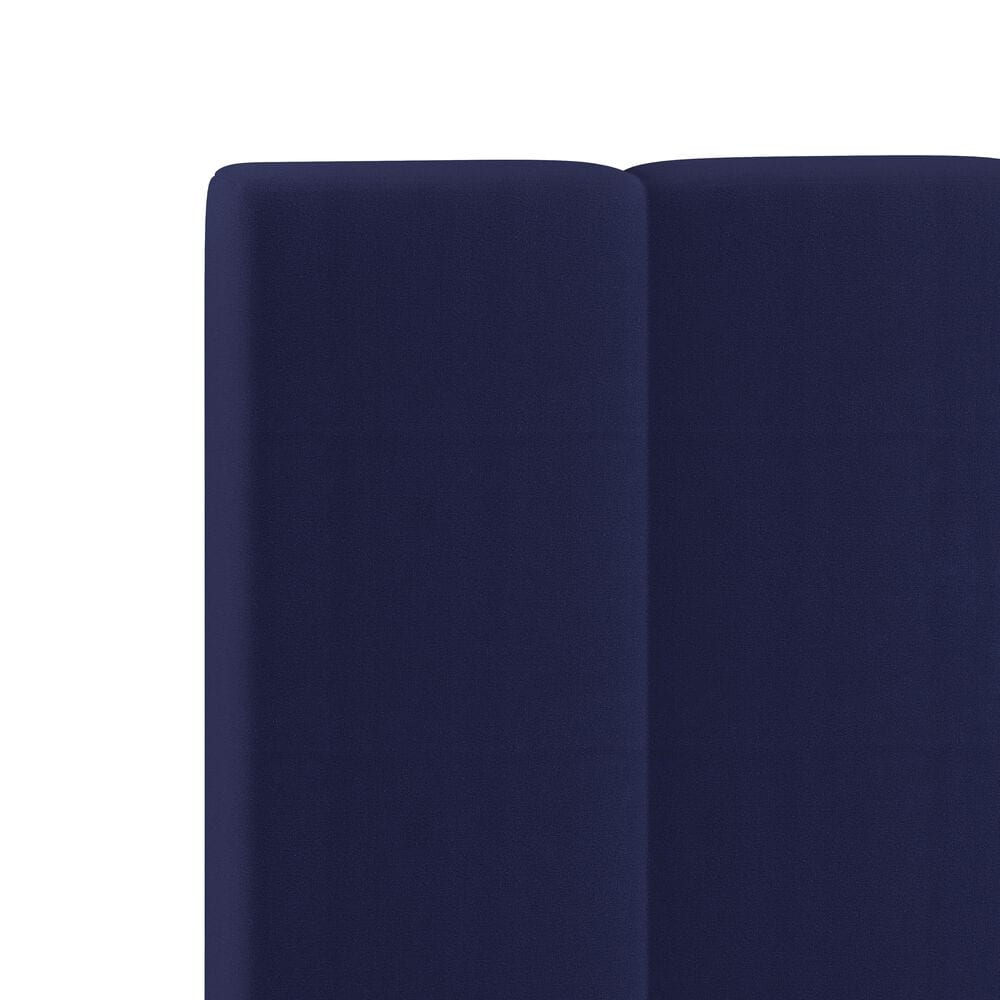 Richlands Furniture Reece King Upholstered Panel Bed in Sapphire Blue, , large