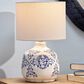 Splendor Living Milfordon Table Lamp in Distressed White and Blue, , large