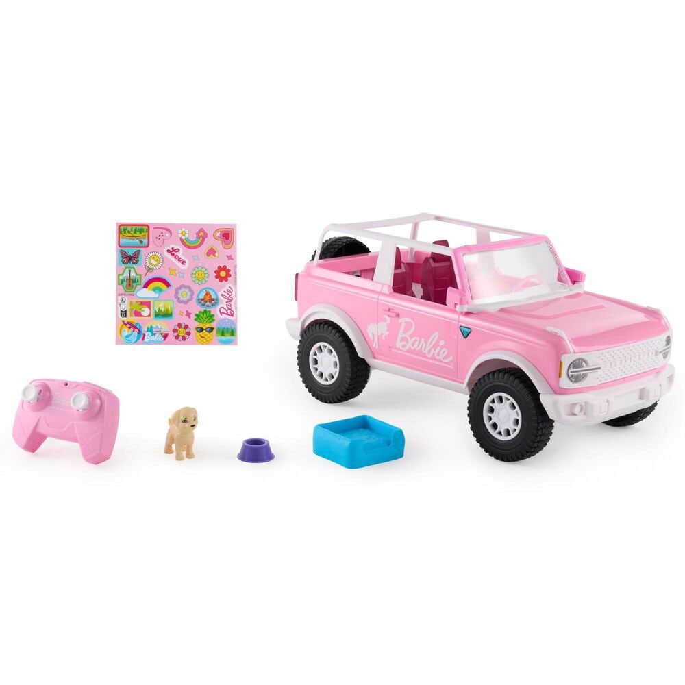 Hot Wheels Barbie Ford Bronco Battery-Powered Vehicle with Remote-Control, , large