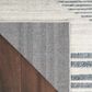 Nourison Astra Machine Washable ASW05 4" x 6" Ivory and Blue Area Rug, , large