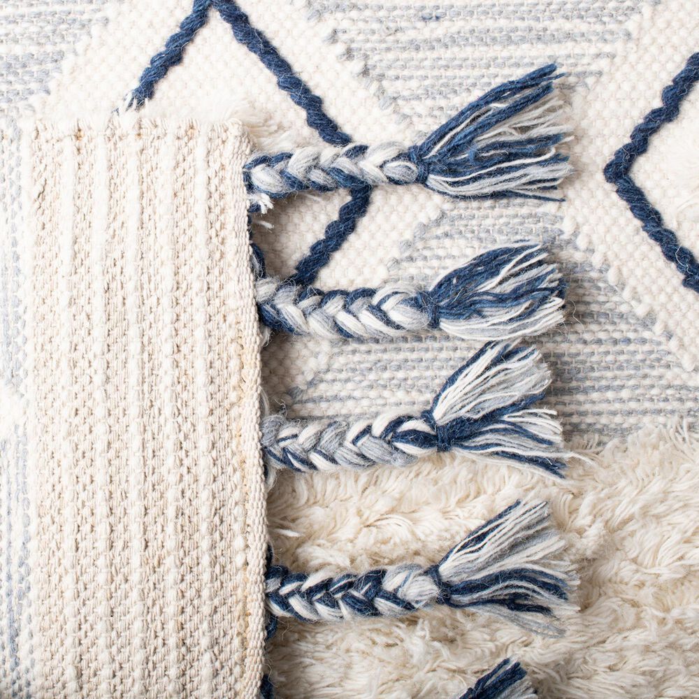 Safavieh Natura NAT678A 3&#39; x 5&#39; Ivory and Blue Area Rug, , large