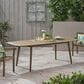 Hearth and Haven Outdoor Acacia Wood Expandable Dining Table in Gray, , large