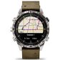 Garmin MARQ Adventurer Edition (Gen 2) Smartwatch 46 mm Damascus Steel Case with Brown Band, , large