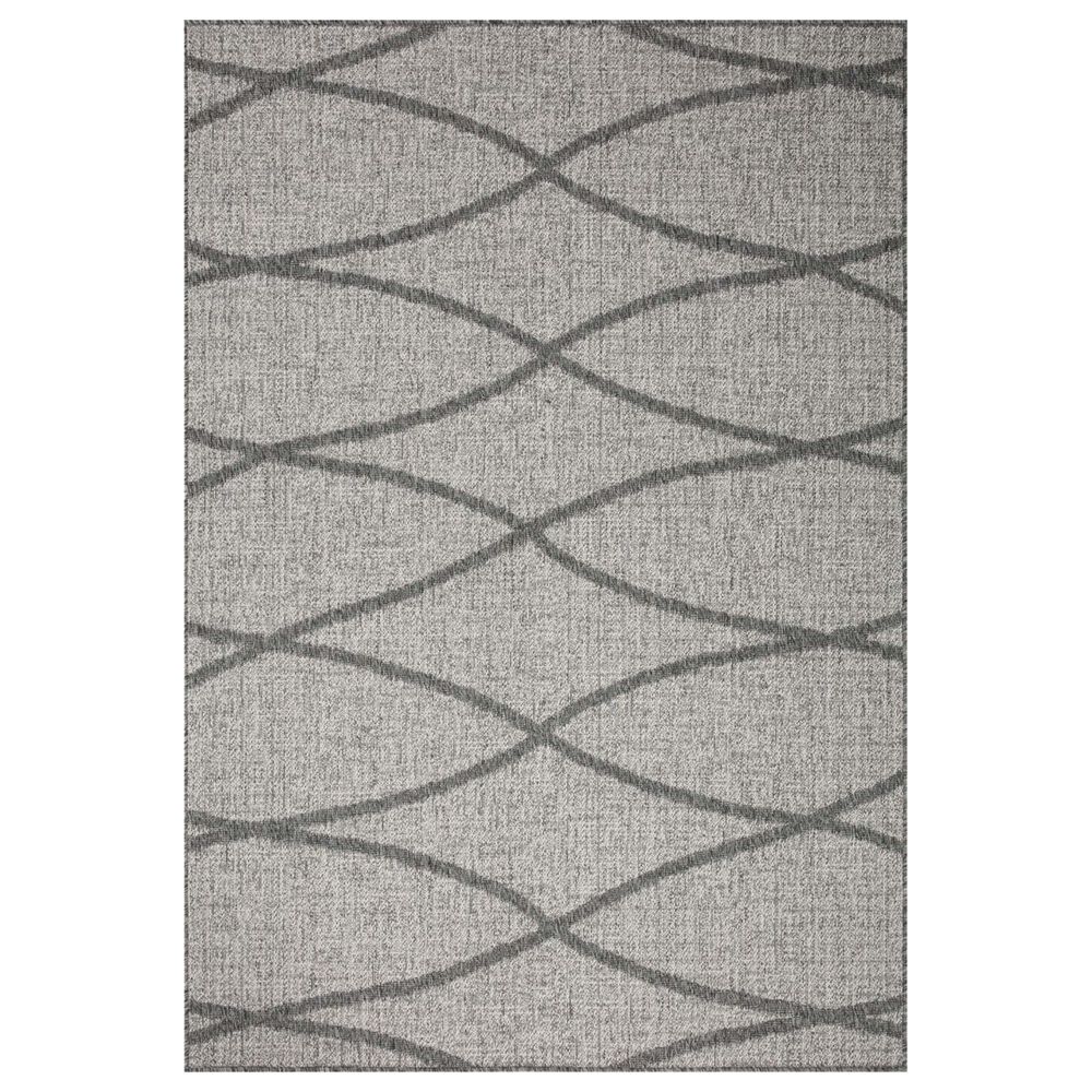 Loloi II Rainier 2"2" x 3"9" Dove and Grey Indoor/Outdoor Area Performance Rug, , large