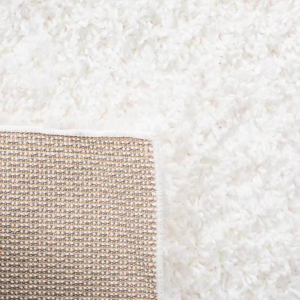 Safavieh August Shag 4&#39; Square White Area Rug, , large