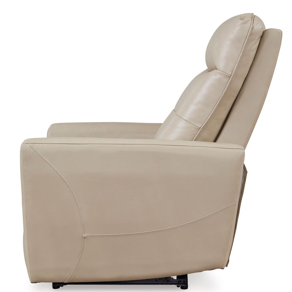 Ashley Pisgham Power Recliner with Adjustable Headrest in Sand, , large
