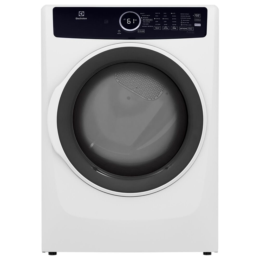 Electrolux 8 Cu. Ft. Front Load Electric Dryer with Sanitize in White, , large