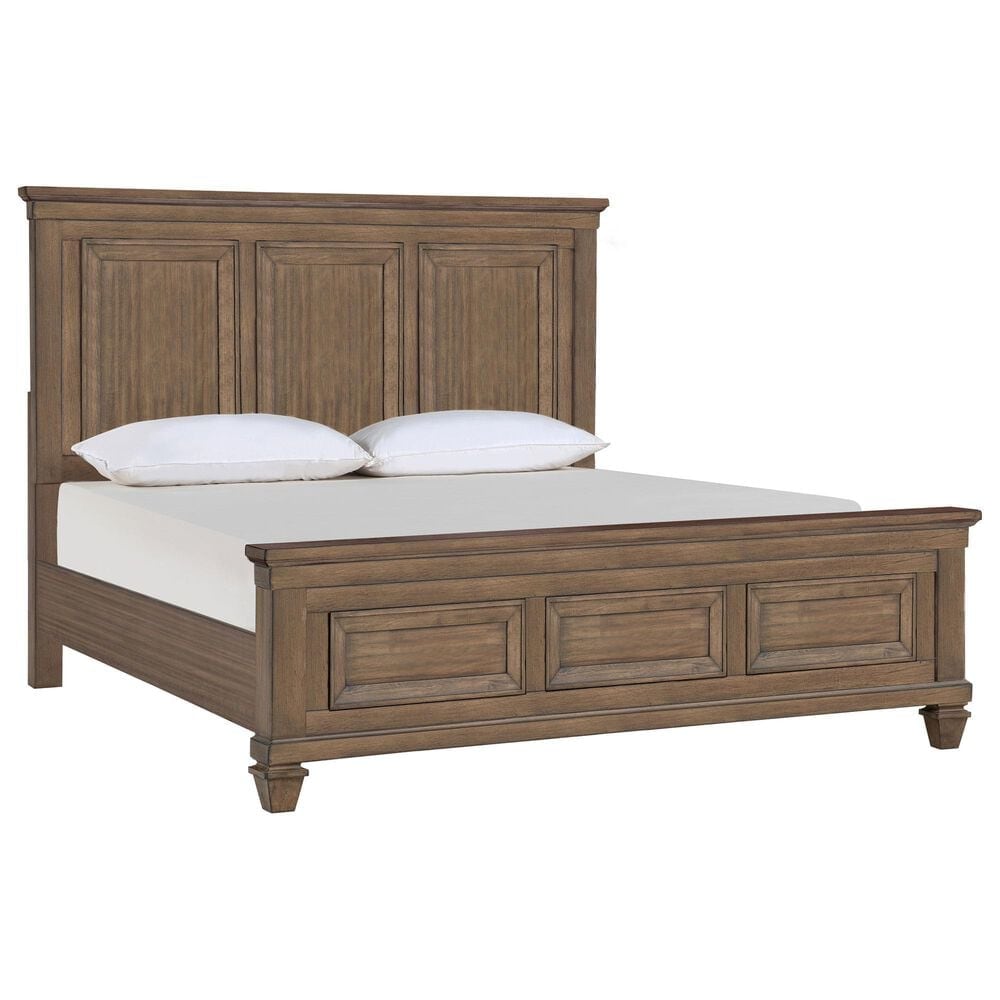 New Heritage Design Mariana King Panel Bed in Vintage Mocha, , large