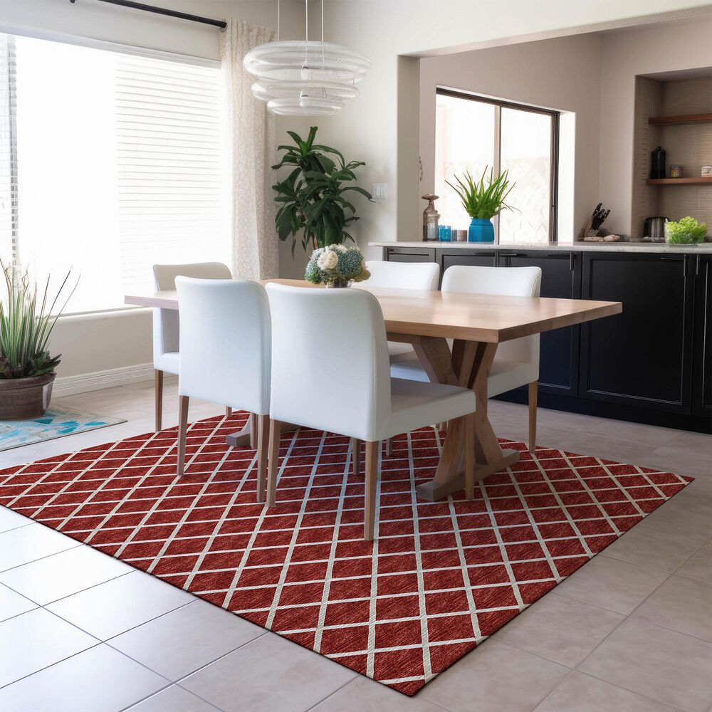 Dalyn Rug Company York 10&#39; x 14&#39; Red Indoor/Outdoor Area Rug, , large