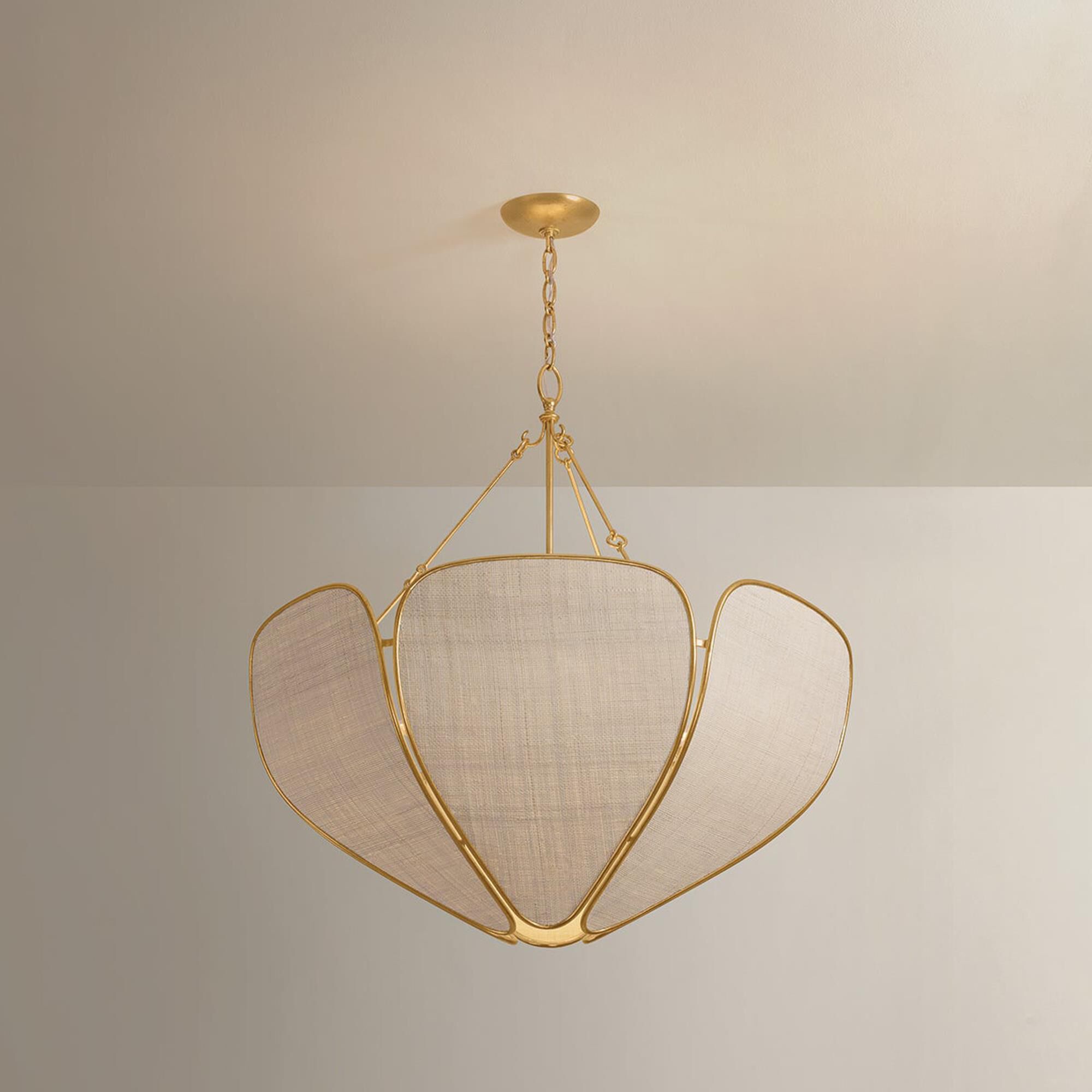 Hudson Valley Lighting Bayville 6-Light Pendant in Vintage Gold Leaf