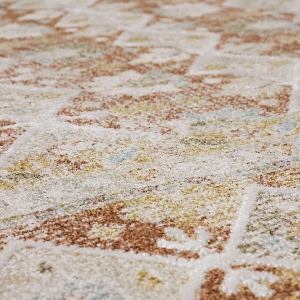 Karastan Windemere R1260 6&#39;6&quot; x 9&#39;10&quot; Terracotta Area Rug, , large