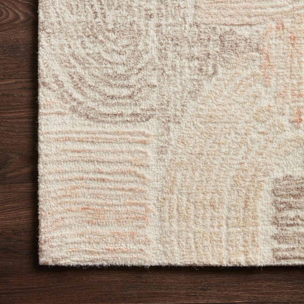 Loloi Milo MLO-02 2&#39;3&quot; x 3&#39;8&quot; Peach/Pebble Area Rug, , large