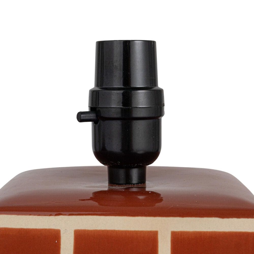 Creative Coop Zara Ceramic Table Lamp in Red, , large