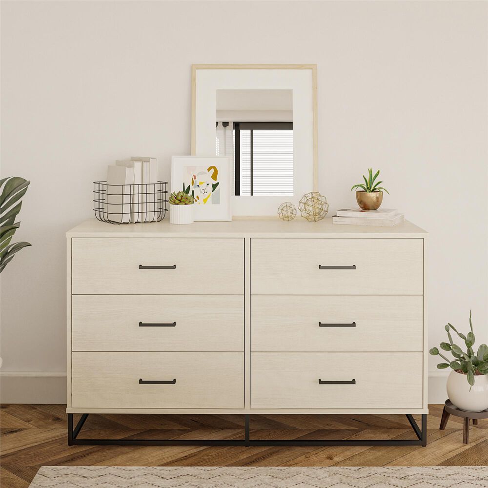 DHP Kelly 6 Drawer Dresser in Bay Oak, , large
