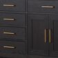 Lexora Home Abbey 72" Double Bathroom Vanity in Black Oak with 2 cm White Quartz Top and Rectangular Sinks, , large