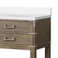 Lexora Home Norwalk 72" Double Bathroom Vanity in Grey Oak with White Cultured Marble Top and Rectangle Sink, , large