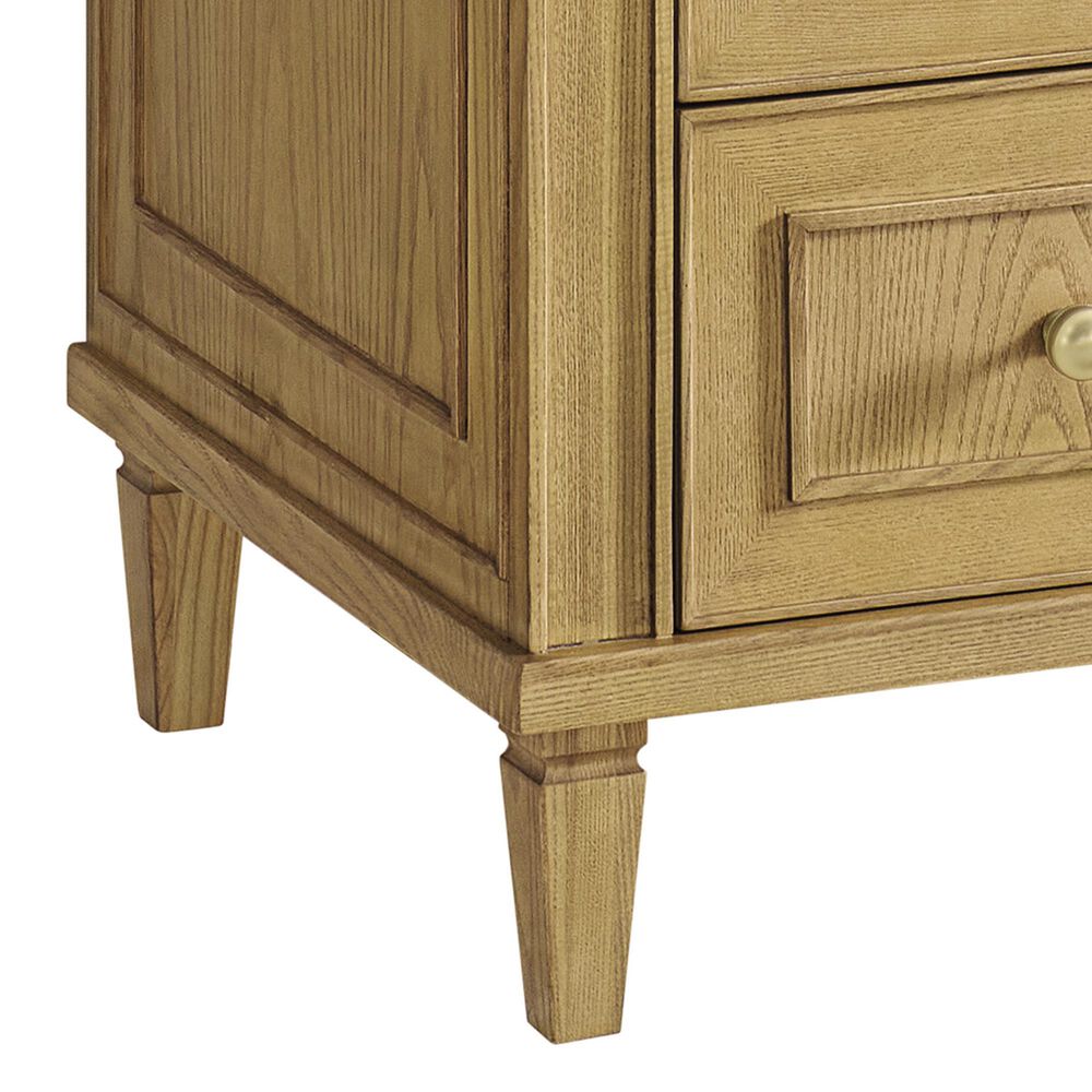 James Martin Vanities Lorelai 36&quot; Single Vanity in Light Natural Oak with 3 cm Lime Delight Quartz Top, , large