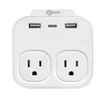 Pom Gear POM Gear Power Station 3 Dual AC / Dual USB w Nightlight, , large