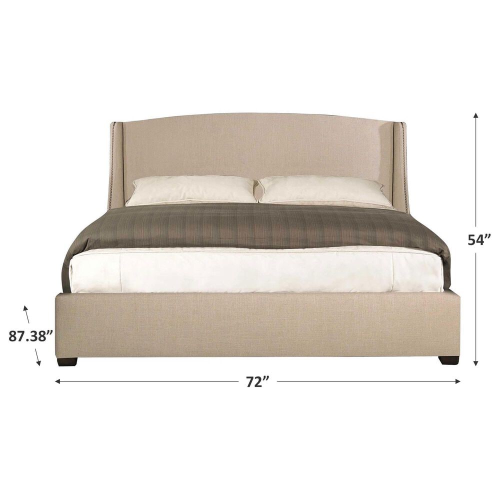 Bernhardt Cooper Queen Upholstered Bed in Beige, , large