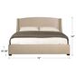 Bernhardt Cooper Queen Upholstered Bed in Beige, , large