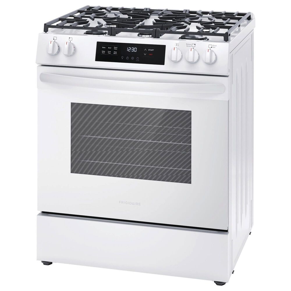 Frigidaire 30&quot; Slide-In Front Control Gas Range with Quick Boil in White, , large