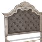 Millenium Bruchandi California King Upholstered Panel Bed in Antiqued White, , large