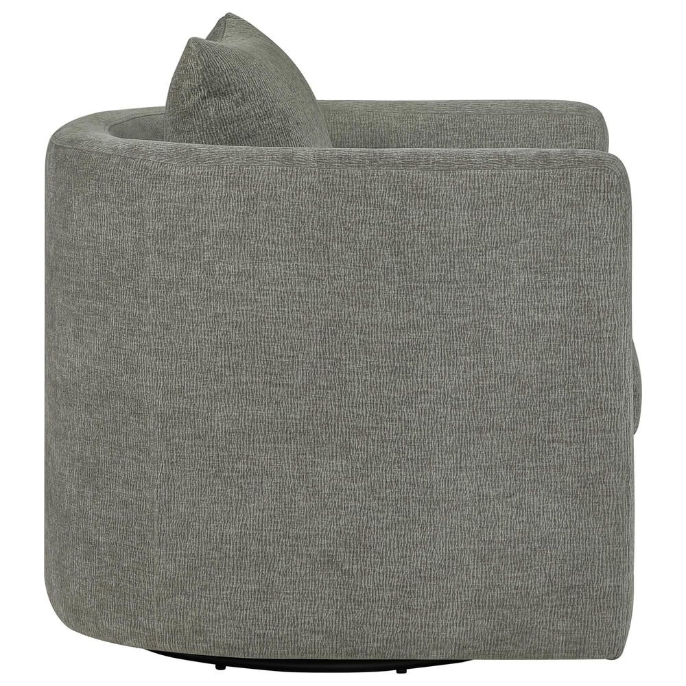 Hearth and Haven Sutton Swivel Chair in Gray, , large